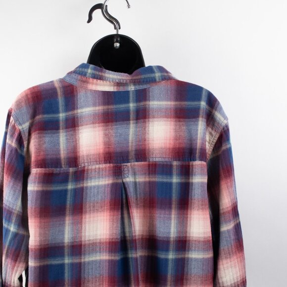 American Eagle Outfitters Boyfriend Fit Womena's XL Slim Fit Long Sleeve Plaid - Picture 6 of 9